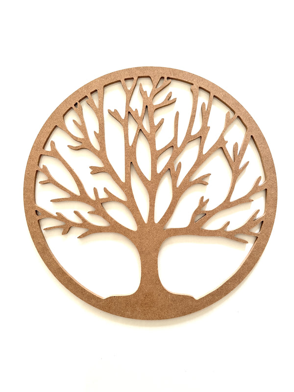 35 cm Hayat Ağacı Sembol boyanabilir dekor ham mdf 6 mm