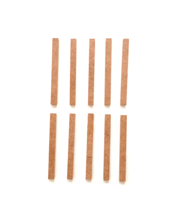 10 Adet Ahşap Mini Çubuk 11*1 Cm