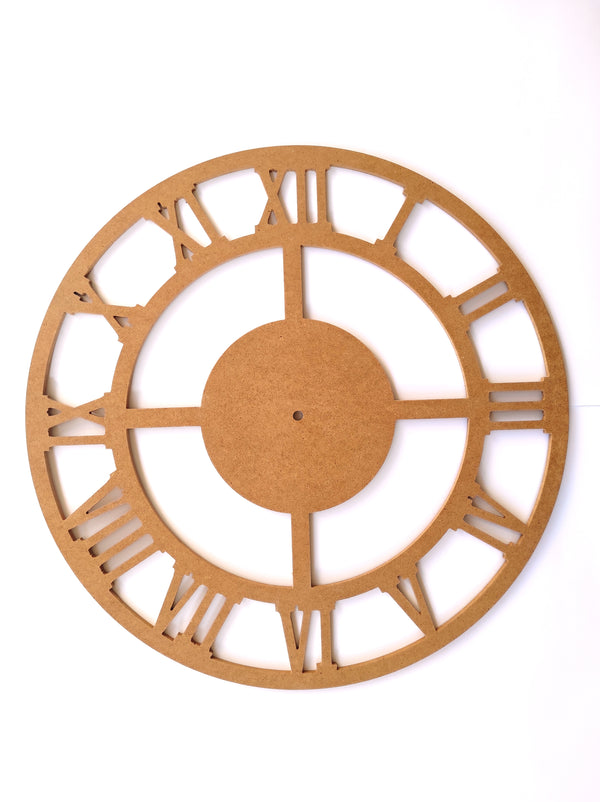 40 Cm Duvar Saati Roma Rakamlı Ham Mdf
