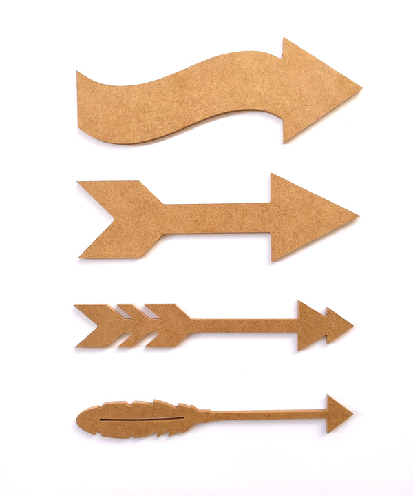 4 Lü Ok Seti Ham Mdf Boyanabilir 6 mm