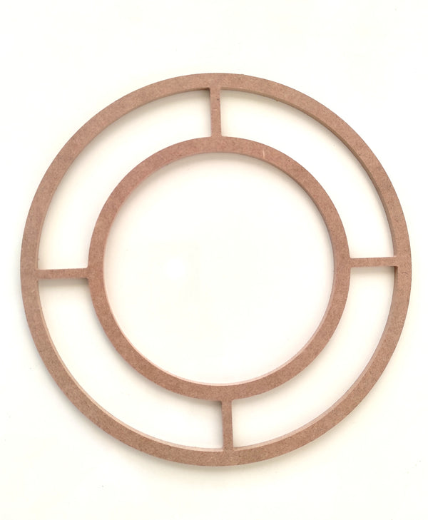 40 Cm Ham Mdf Geçişli Makrome Kasnak 40 Cm 6 Mm